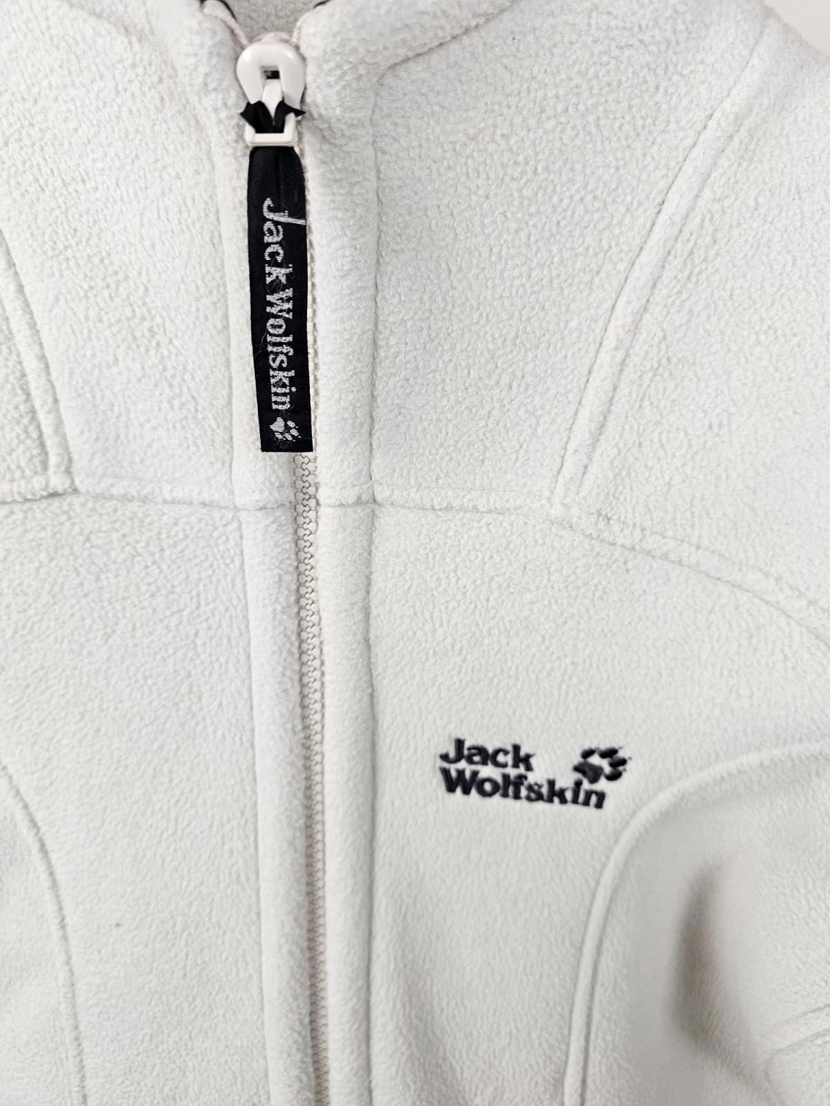 Jack Wolfskin Nanuk Y2K 2000's Embroidered Full Zip Fleece Jacket - UK 8