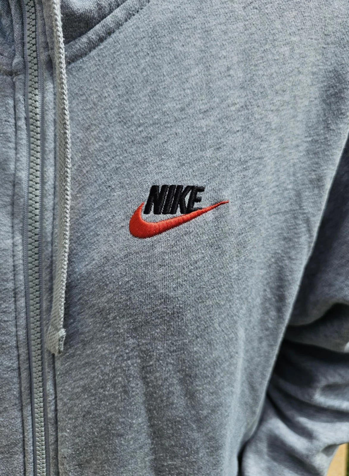 Nike Full Zip Grey Hooded Hoodie Sweat Jacket - S/Small**