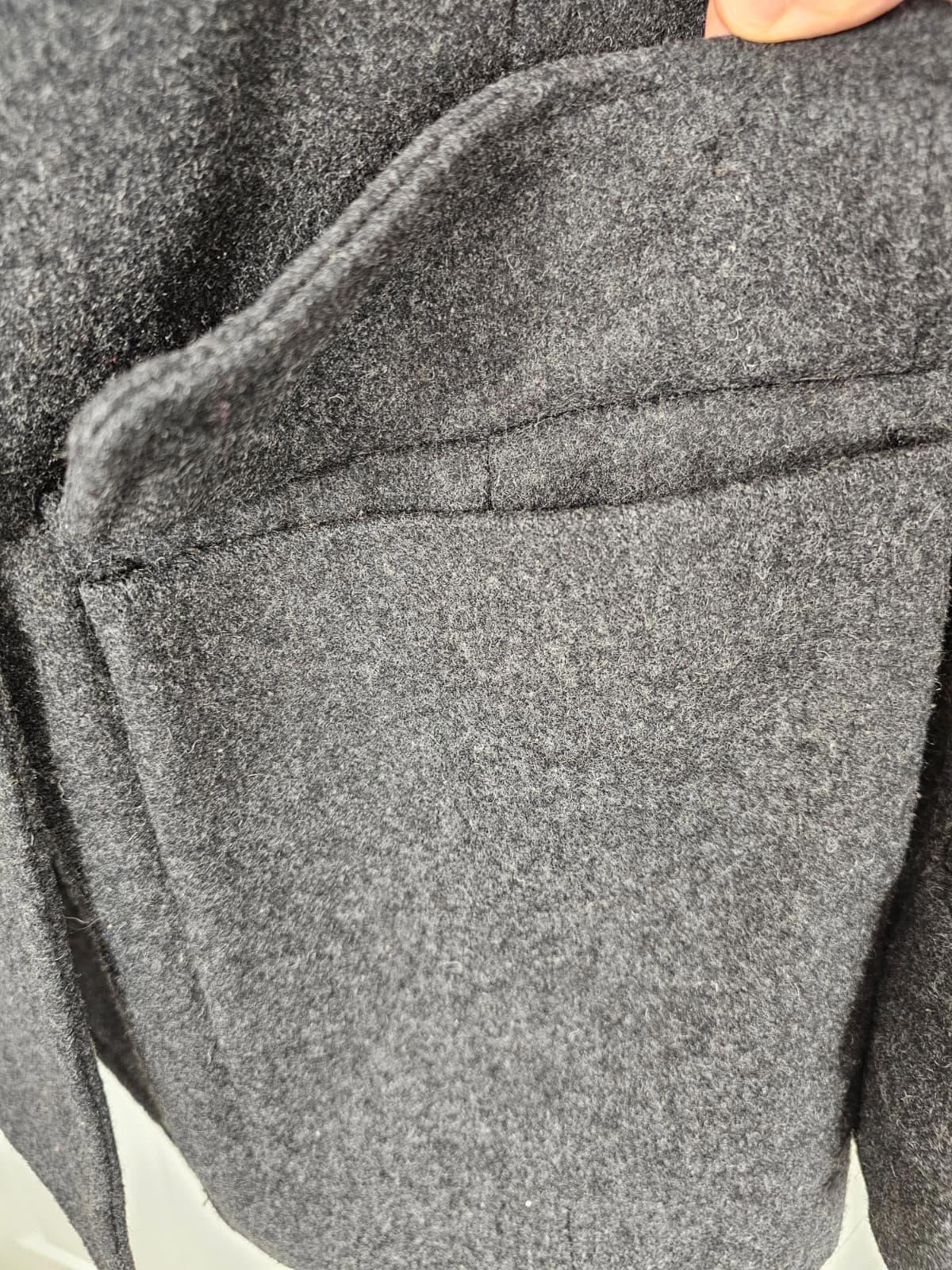 Jack Wills Womens Button Up Wool Blend Pea Coat Style Jacket/Coat - UK 12 - Grey