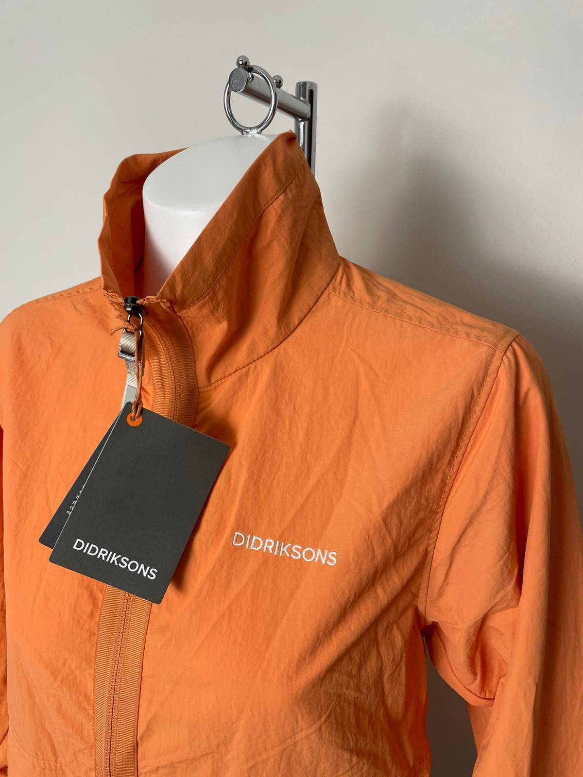 Didriksons Women's Full Zip Windbreakers Jacket - 36 / UK 10 - Coral/Pink