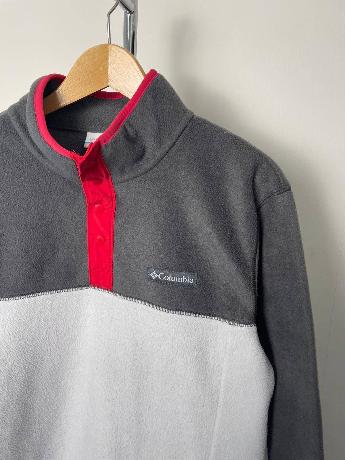 Columbia Men's Snap Button Pullover Fleece Jumper - M/Medium