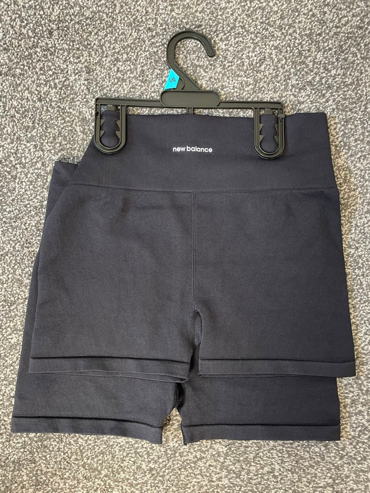New Balance Women's Legging style Ribbed Shorts - L/Large - Black - 2 Pack