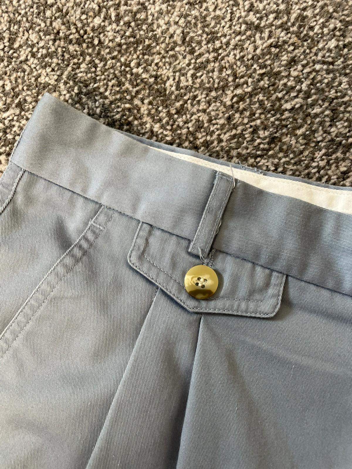 Gabicci Men's Vintage 80's/90's Navy/Naval Style Chino Shorts - 34 - Light Blue