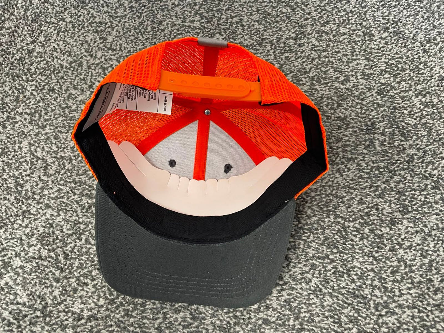 Carhaart Force Casual Fast Drying Truckers/Trucker Style Hat/Cap - Grey/Orange