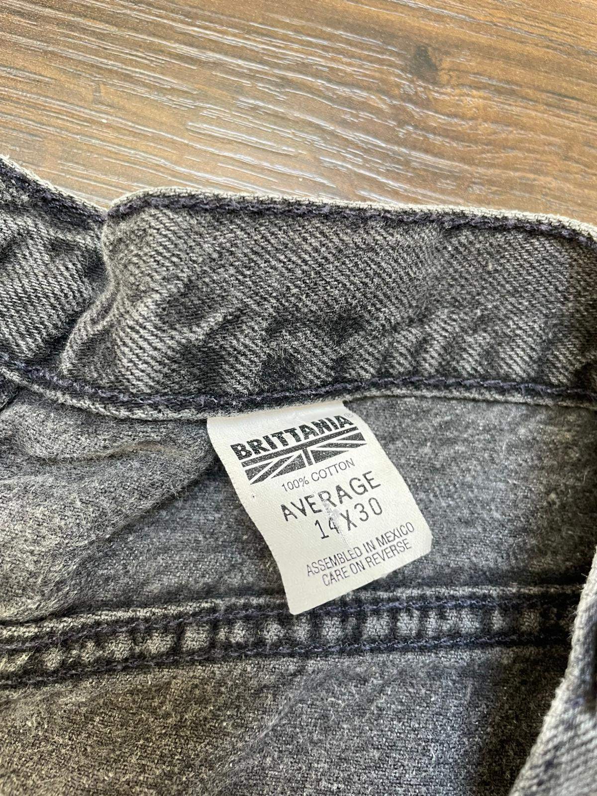 Brittania 'Made In Mexico' Men's Washed Black Vintage Black Denim Jeans W30/L29