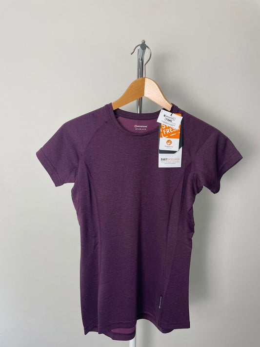 Montane Women’s Short Sleeve Activewear Hiking/Walking Casual Top/T-Shirt - UK 8