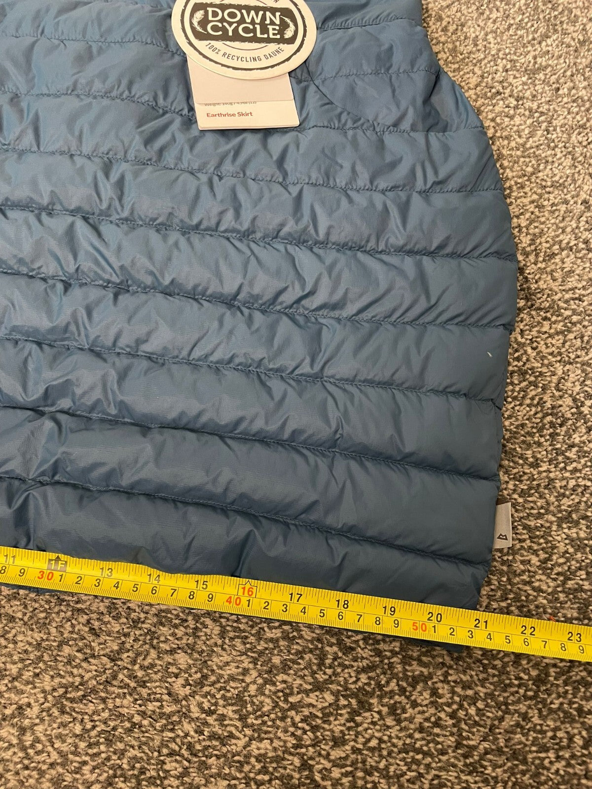 Mountain Equipment Women's Down Filled Adventure Skirt - UK 12 - Blue