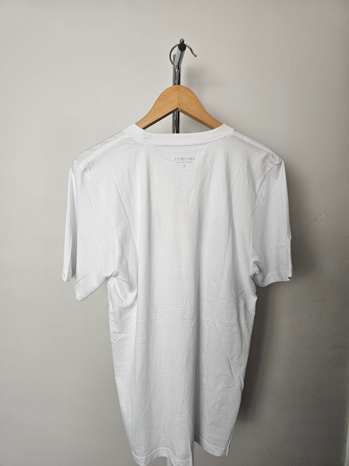 Carharrt WIP Sleeve Big Print Top/T-Shirt - S/Small - White