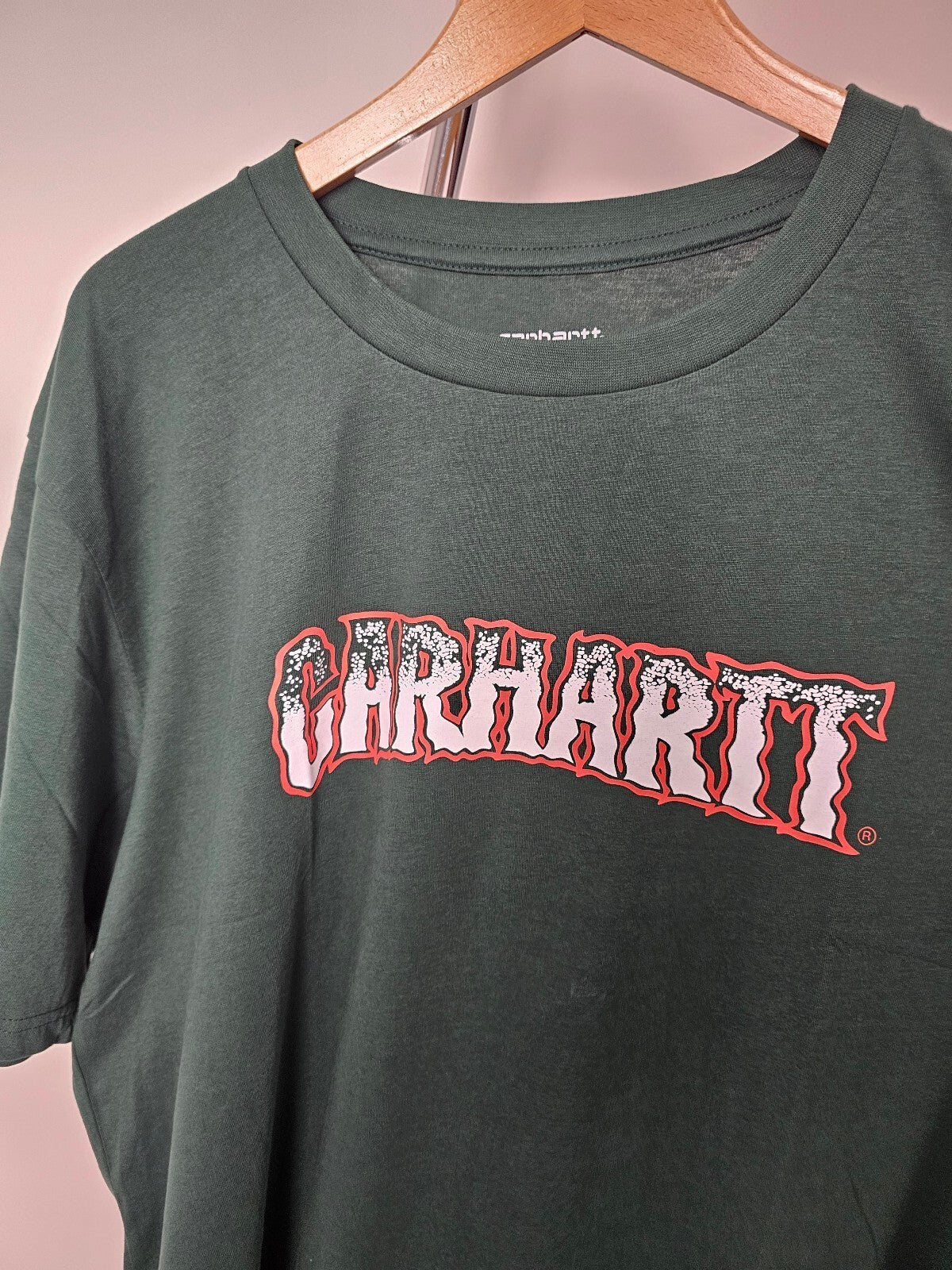 Carharrt WIP Big Spellout Chest Print Short Sleeve T-Shirt/Tee/Top - XXL/2XL