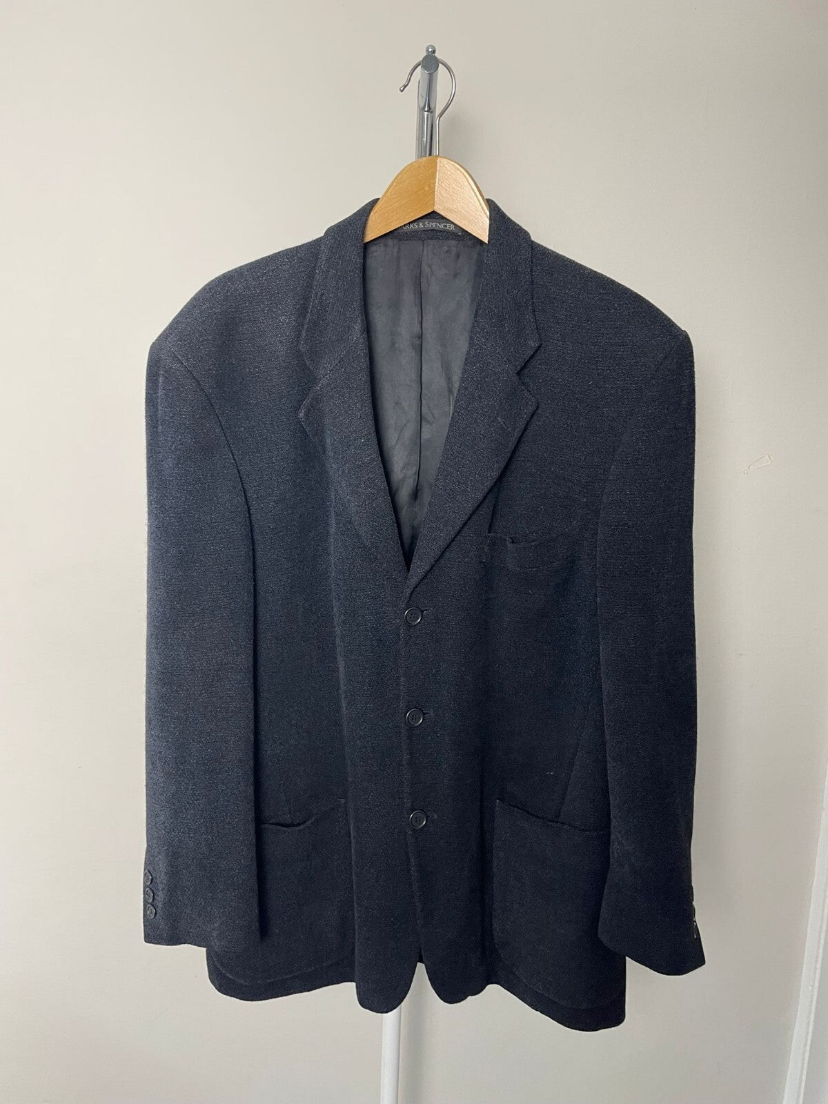 St Michaels Marks & Spencer Italian Soft Single Breasted Blazer Jacket - 40/S