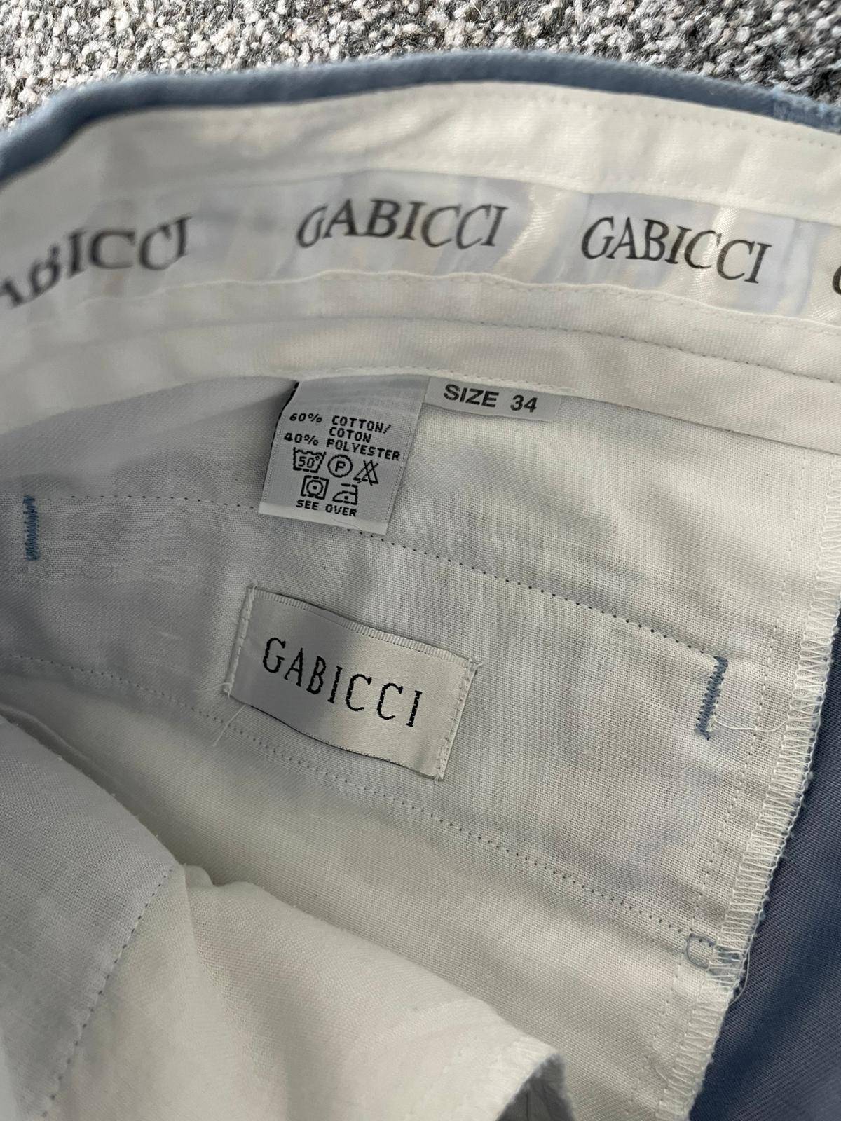 Gabicci Men's Vintage 80's/90's Navy/Naval Style Chino Shorts - 34 - Light Blue