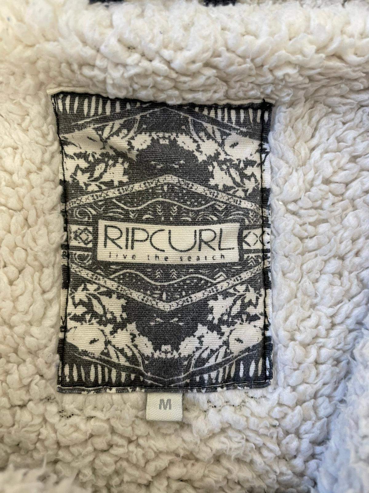Rip Curl Betty Full Zip Sherpa Fleece Lined Aztec Pattern Surf Wear Jacket - M
