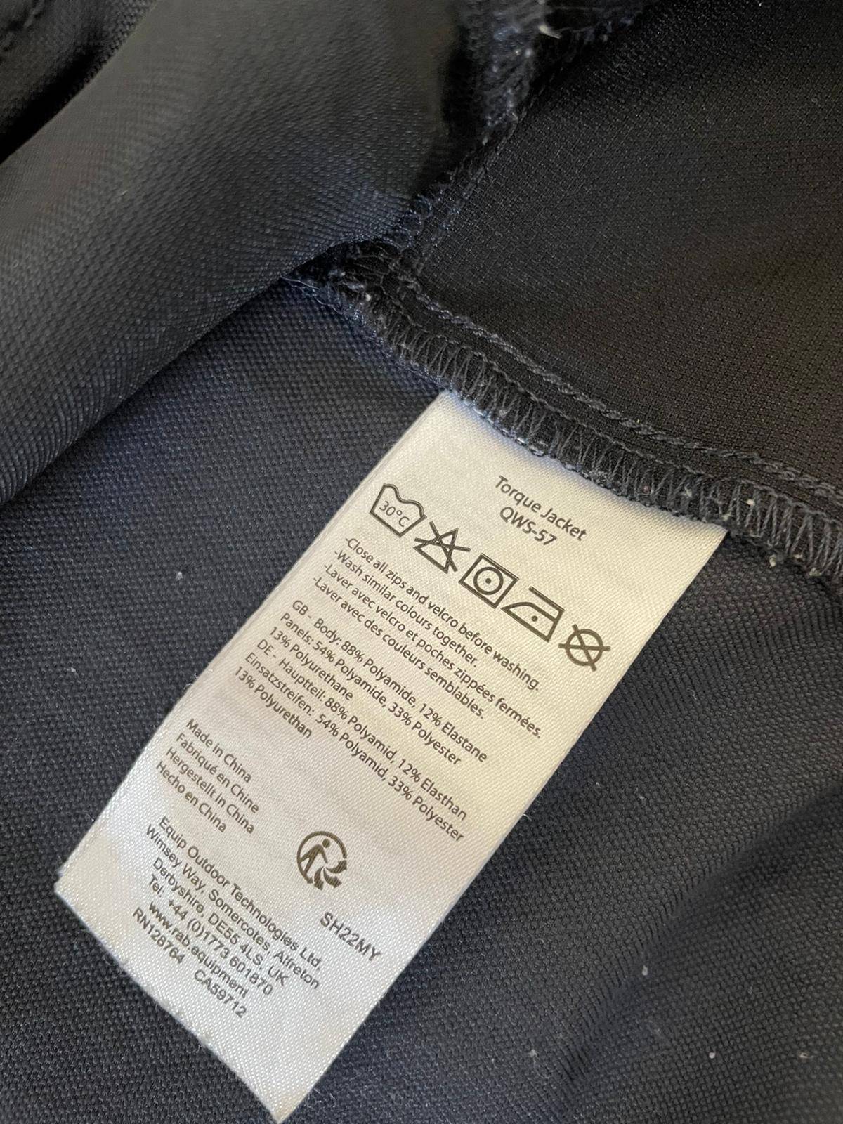 Rab Men's Soft Shell Style Full Zip Hooded Windbreaker Jacket - XL/Extra Large