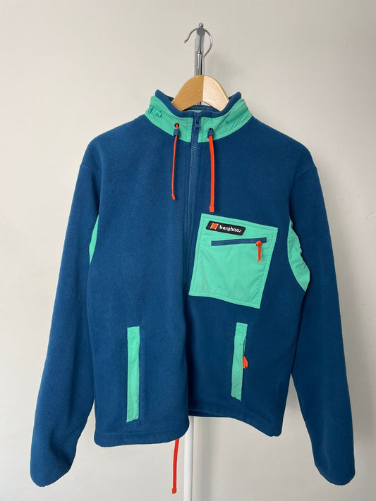 Berghaus Full Zip Ascent 91 Fleece Jacket Rollaway Hood - S/Small - Unisex