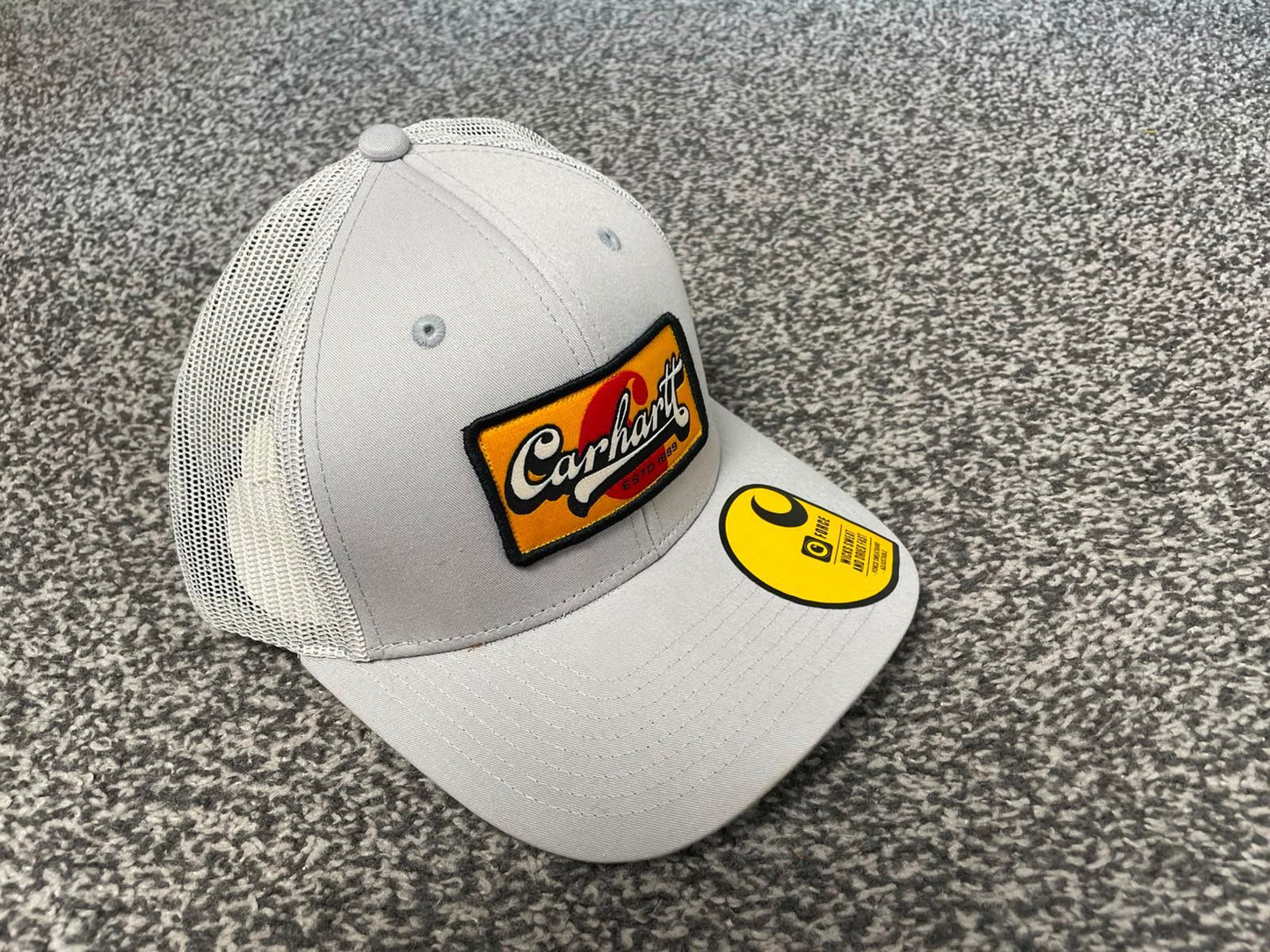 Carhaart Force Casual Fast Drying Truckers/Trucker Style Hat/Cap - Light Grey