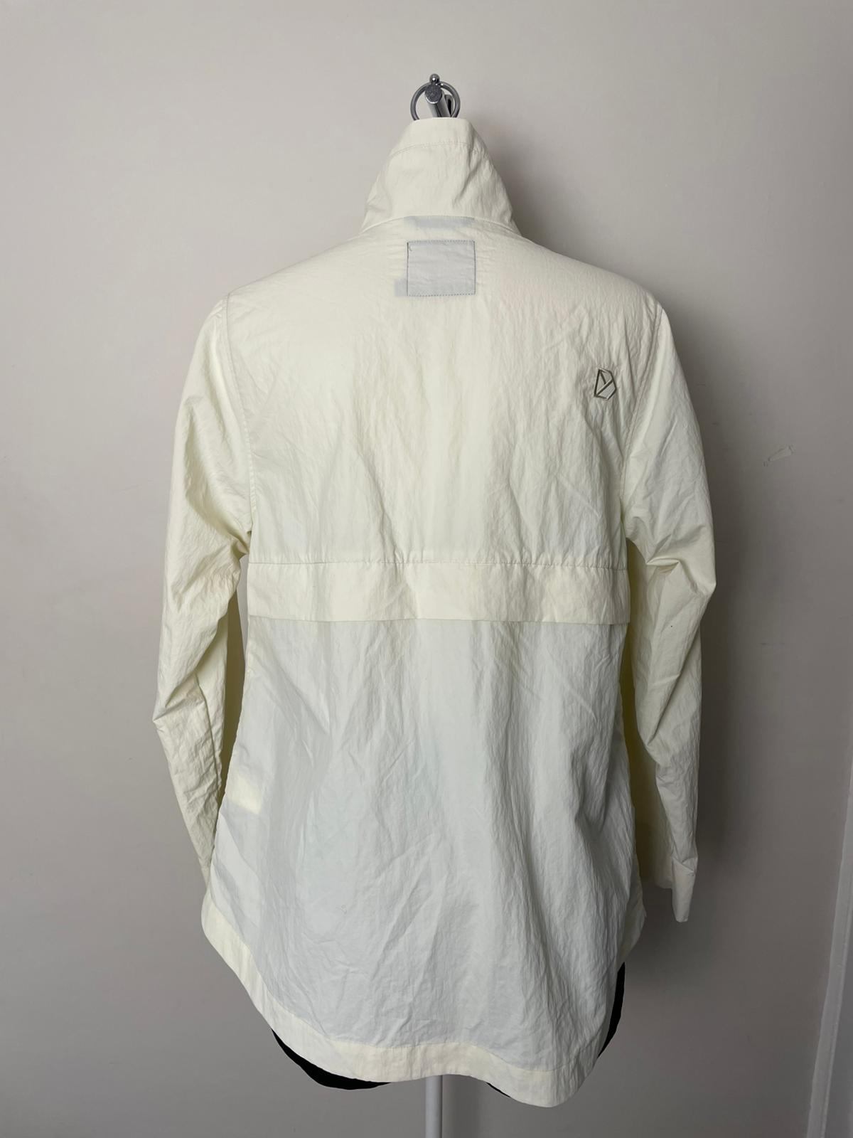 Didriksons Women's Full Zip Windbreakers Jacket - 36 / UK 10 - White/Off White