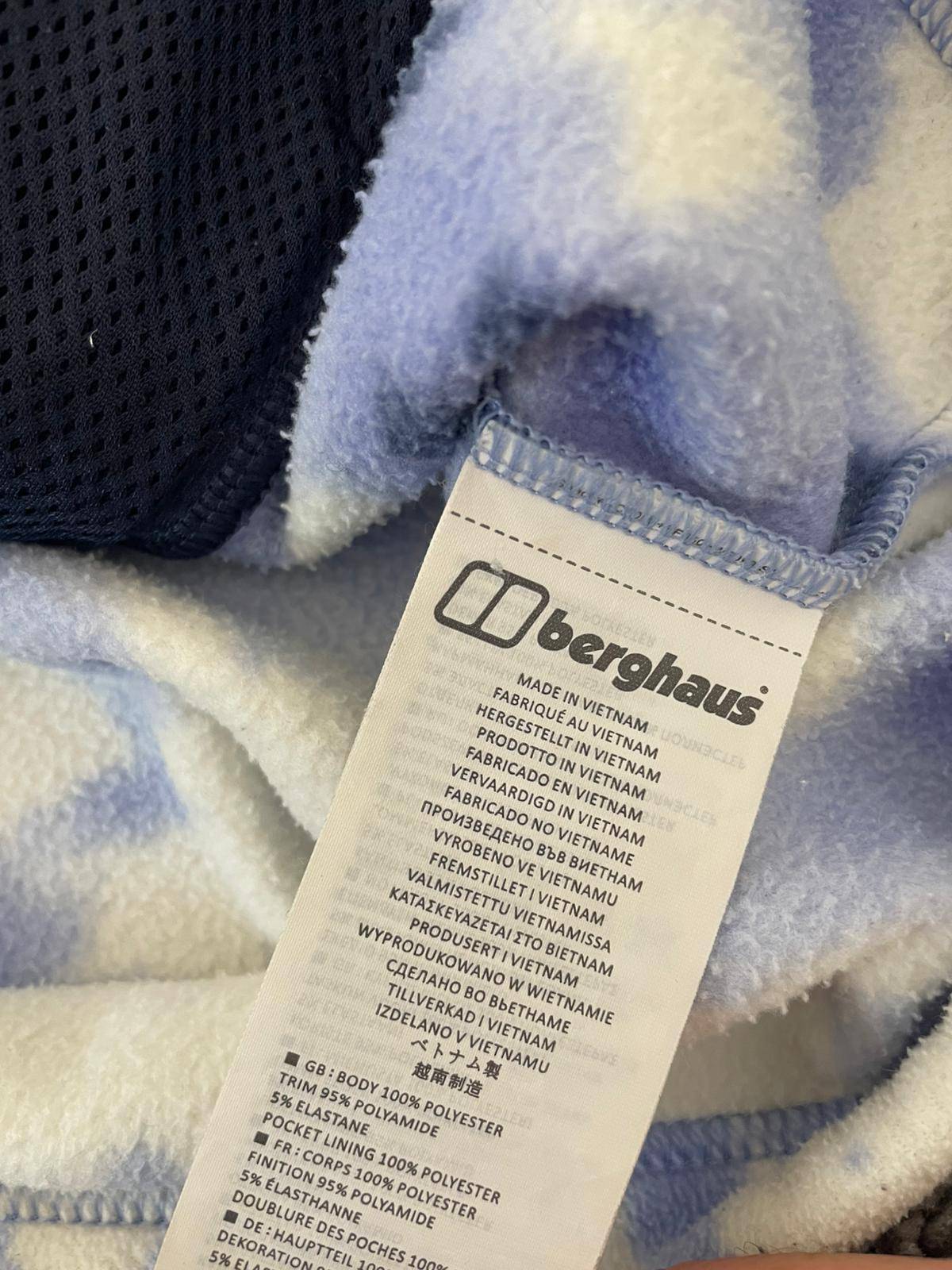 Berghaus Full Zip Ascent 91 Fleece Jacket Rollaway Hood - L/Large - Unisex