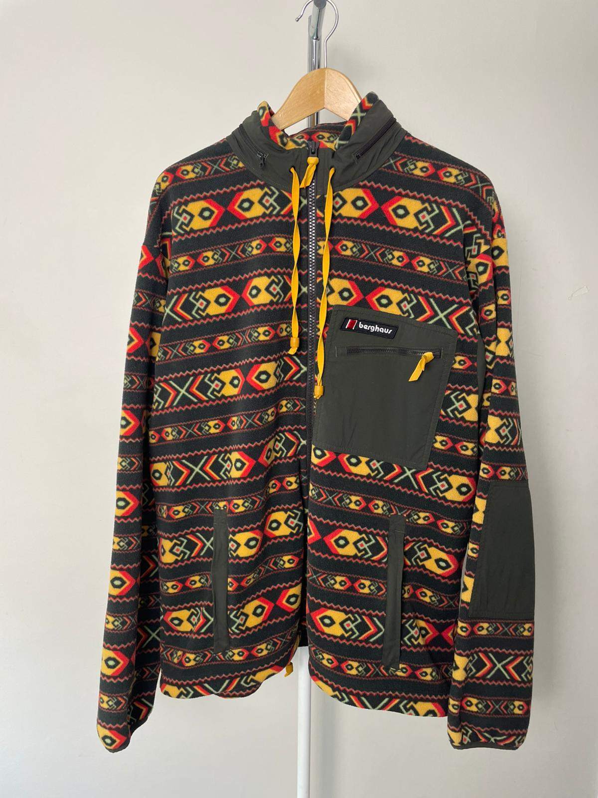 Berghaus Full Zip Ascent 91 Fleece Jacket Rollaway Hood - L/Large - Unisex Rare