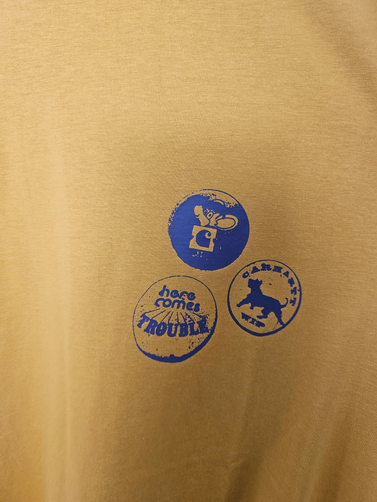 Carharrt WIP Pins 'Here Comes Trouble' Short Sleeve T-Shirt/Top/Tee - L/Large