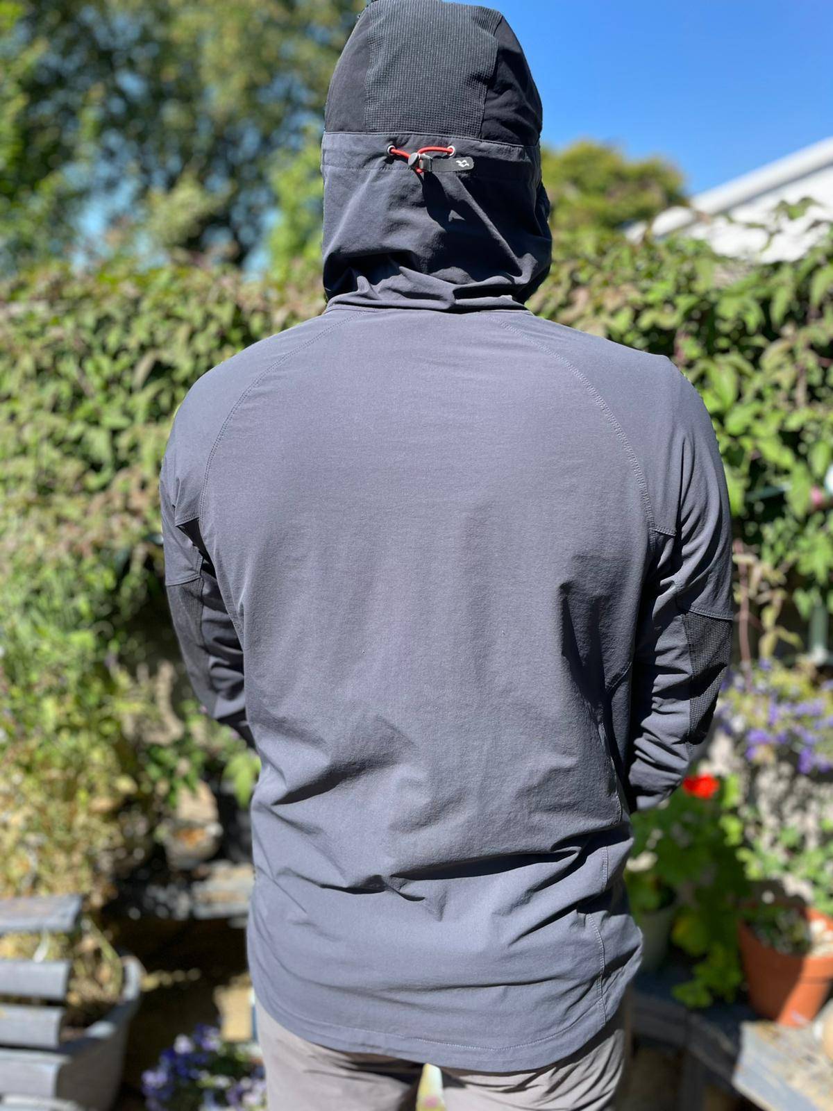 Rab Torque Mens Full Zip Hooded Technical Soft Shell Hiking Jacket - L/Large