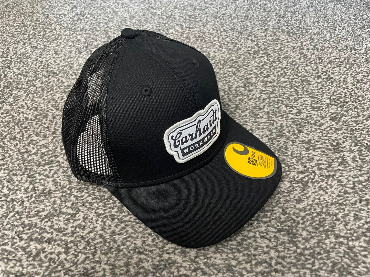 Carhaart Force Casual Fast Drying Truckers/Trucker Style Hat/Cap - Black