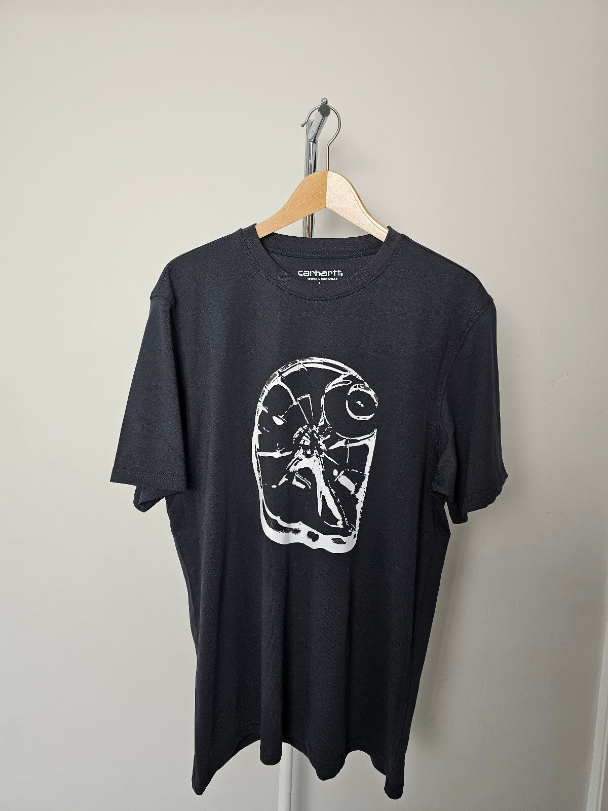 Carharrt WIP 'Cracked Glass Logo' Short Sleeve T-Shirt/Top/Tee - L/large - Black