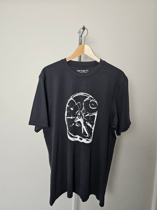 Carharrt WIP 'Cracked Glass Logo' Short Sleeve T-Shirt/Top/Tee - L/large - Black