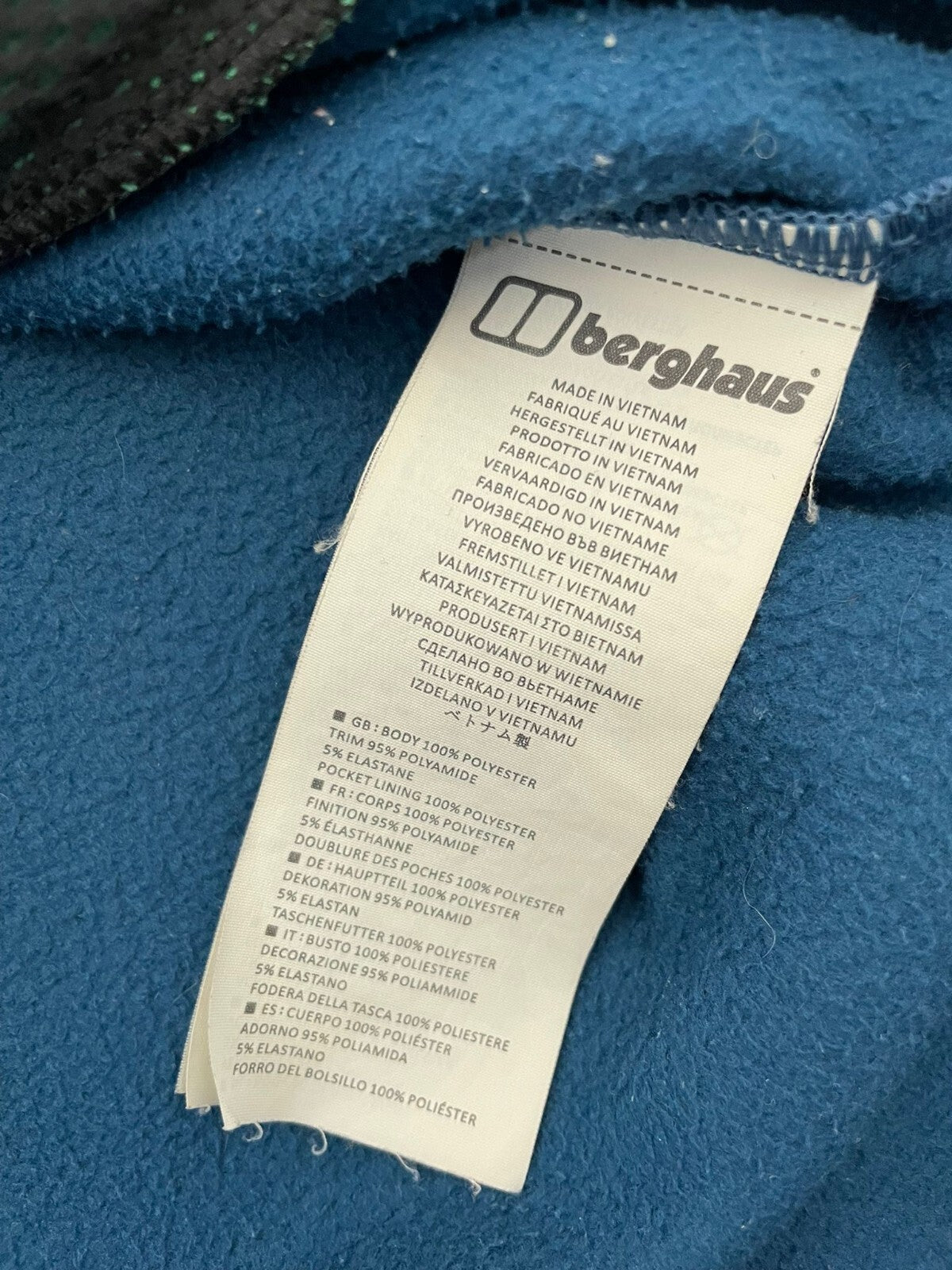 Berghaus Full Zip Ascent 91 Fleece Jacket Rollaway Hood - S/Small - Unisex