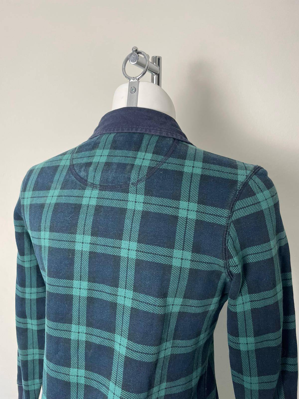 Jack Wills Women's Tartan/Plaid Popover Preppy Shirt Style Dress - UK 8 - Green