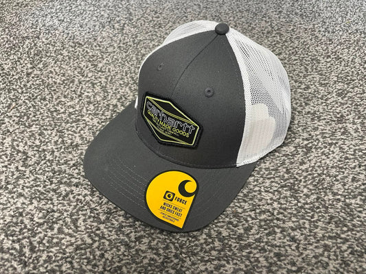 Carhaart Force Casual Fast Drying Truckers/Trucker Style Hat/Cap Dark Grey/White