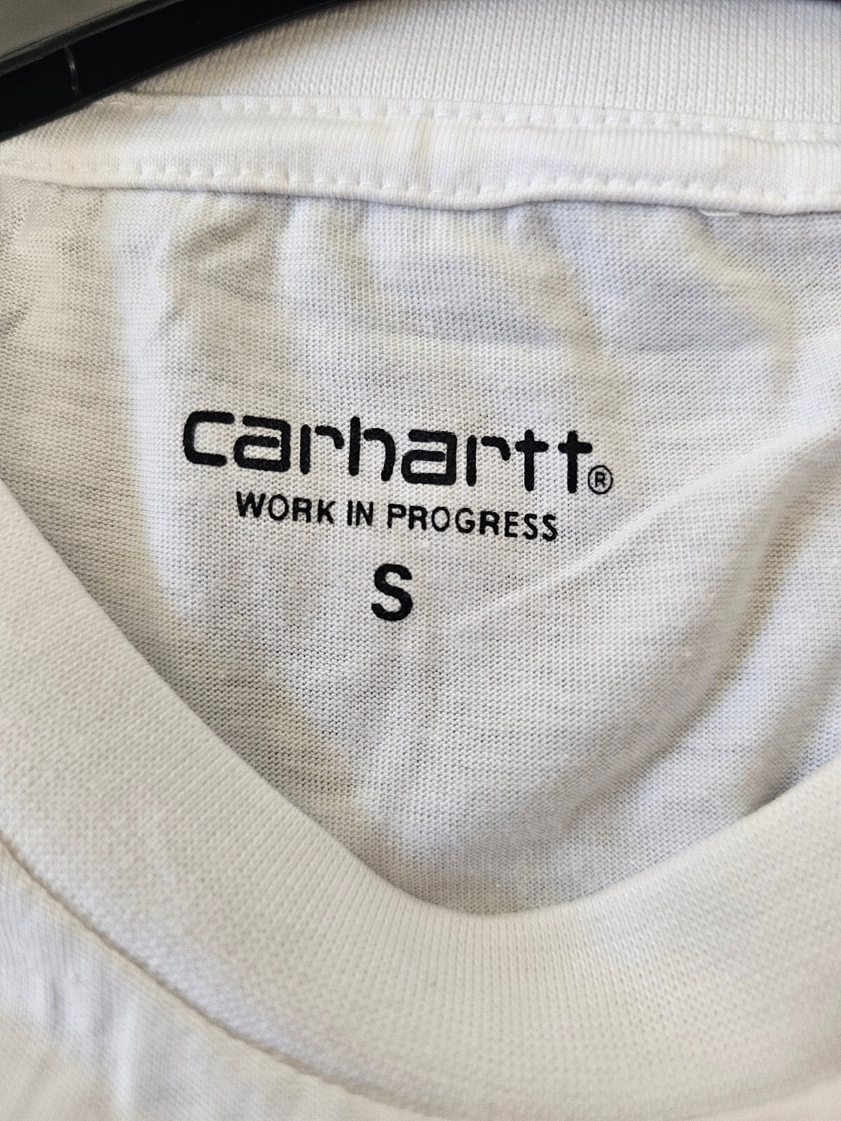 Carharrt WIP Sleeve Big Print Top/T-Shirt - S/Small - White