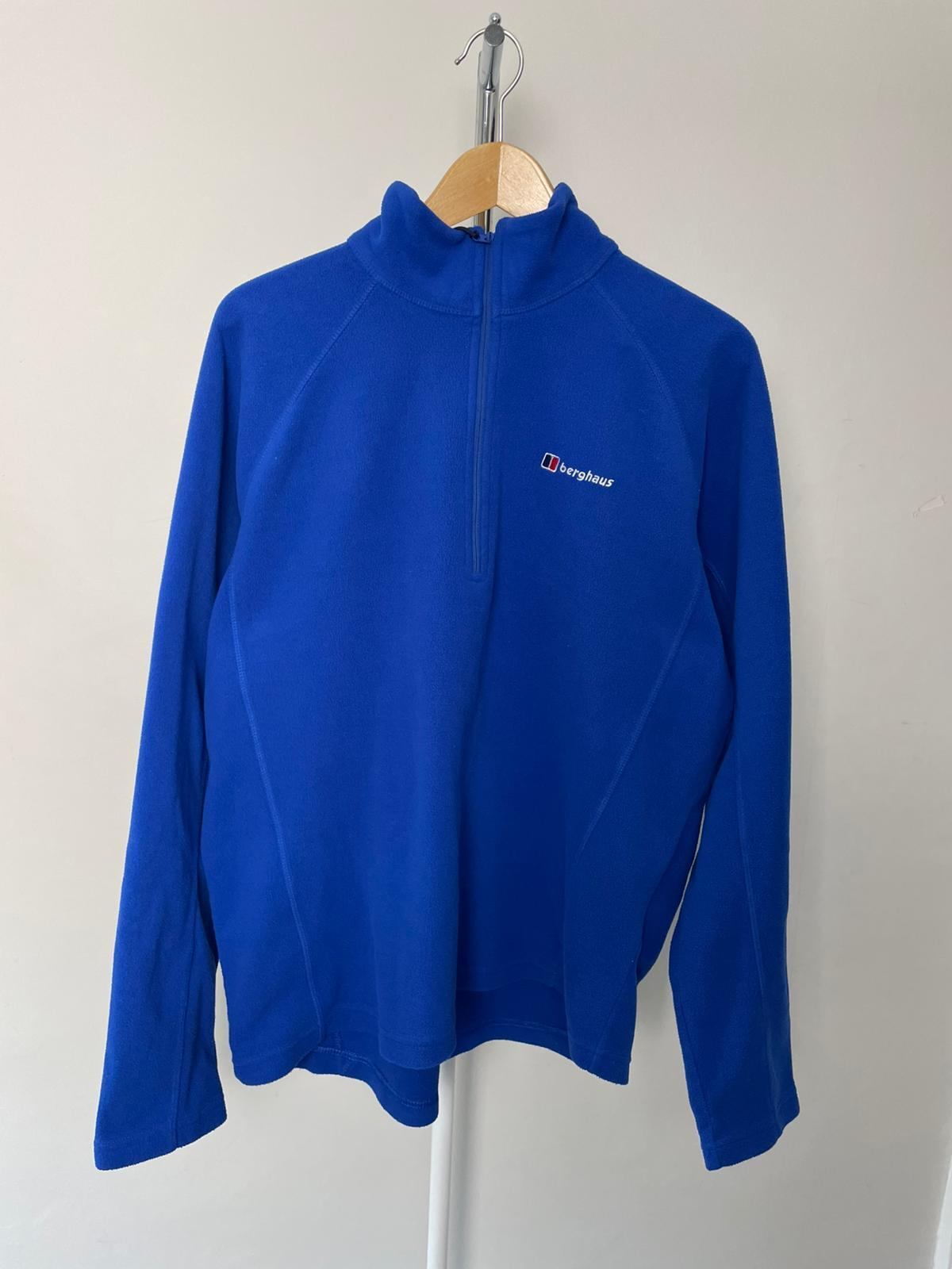 Berghaus Men's 1/4 Zip Pullover Lightweight Fleece Jumper XL/Extra Large - Blue