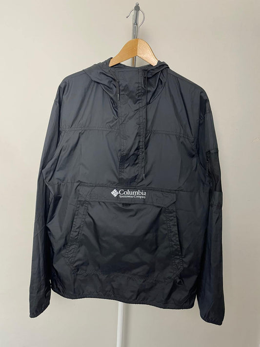 Columbia Men's Challenger 1/4 Zip Pullover Windbreaker Jacket - M/Medium - Black