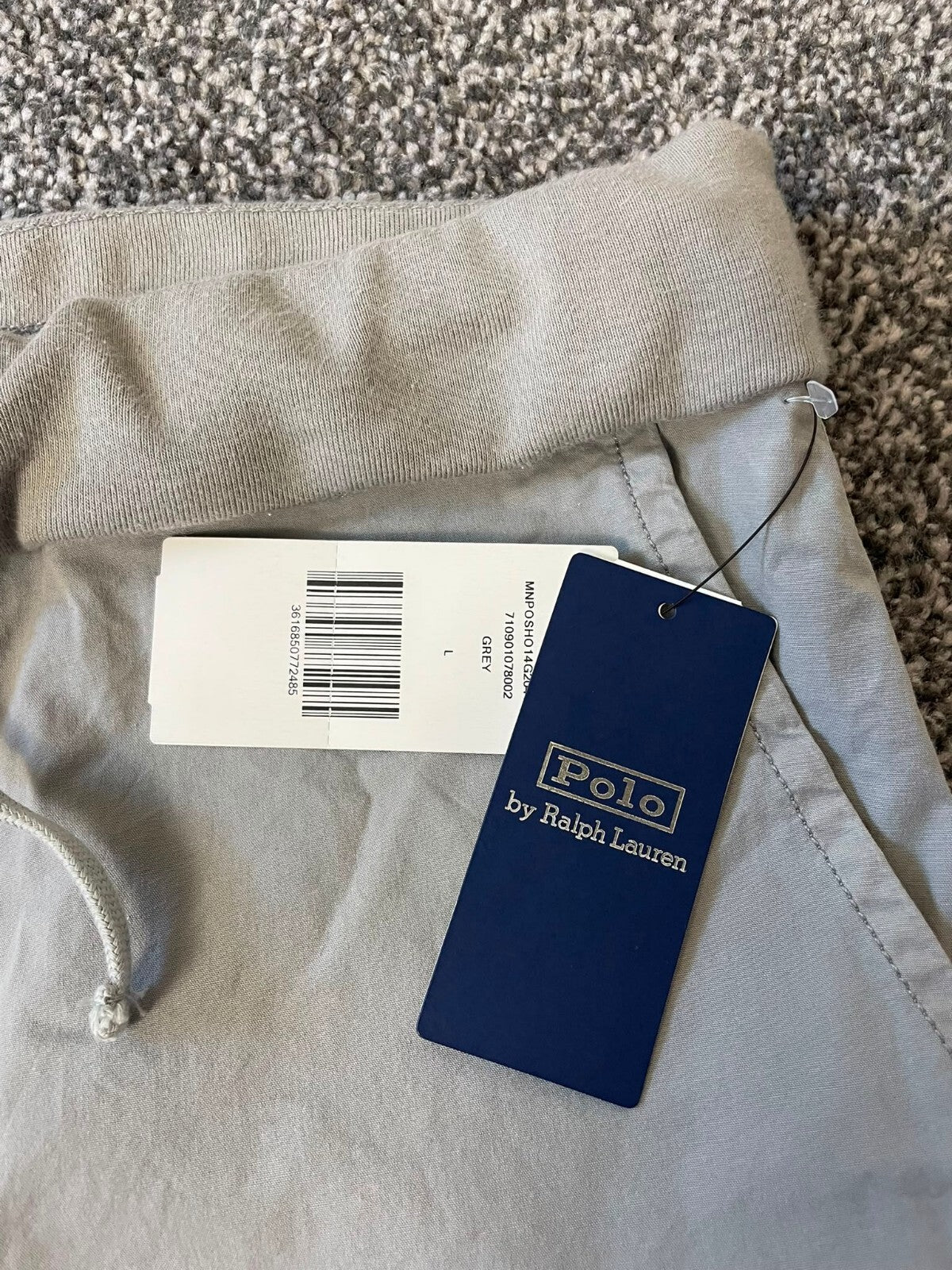 Polo Ralph Lauren Men's Relaxed Fit Chino Style Short - L/Large - W36 - Grey