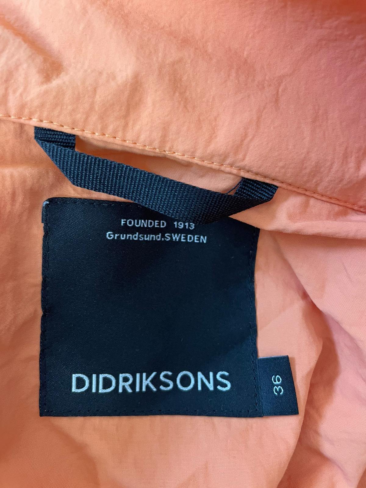 Didriksons Women's Full Zip Windbreakers Jacket - 36 / UK 10 - Coral/Pink