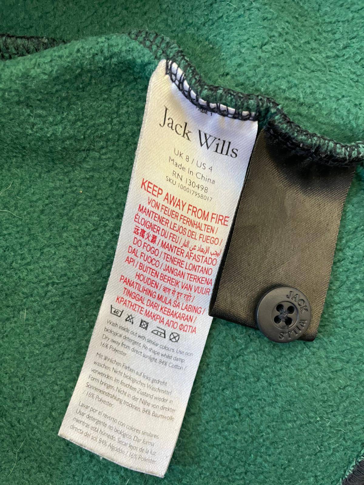 Jack Wills Women's Tartan/Plaid Popover Preppy Shirt Style Dress - UK 8 - Green