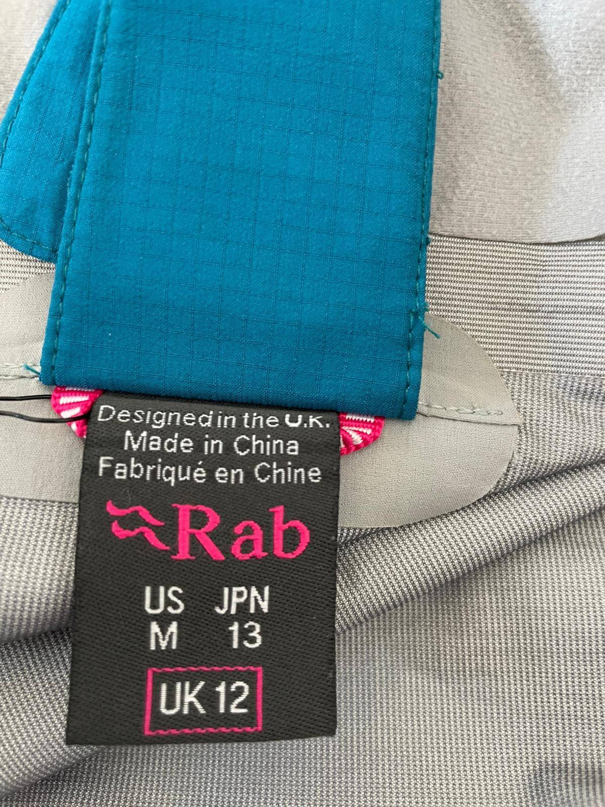 Rab Women's Full Zip Hooded Waterproof Lightweight Hiking/Walking Jacket - UK 12