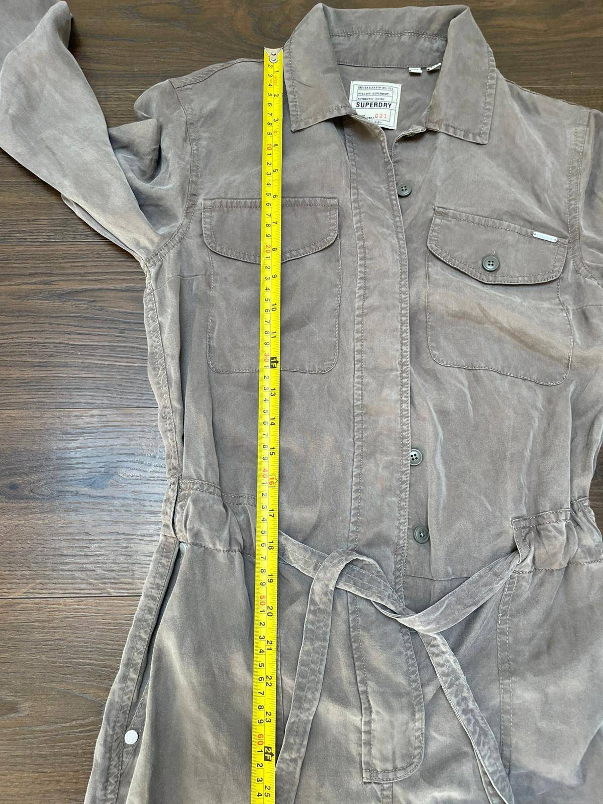 Superdry Women's Button Front Utility Jump Suit/Boiler Suit - UK 8 - Grey
