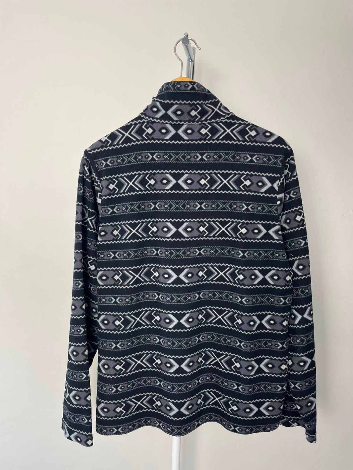 Berghaus Dean Street 1/4 Zip Pullover Lightweight Aztec Print Fleece Jumper - M