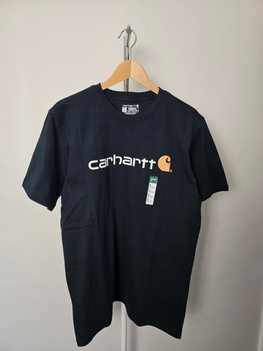 Carharrt Men's Short Sleeve Graphic Spellout Tee/T-Shirt/Top - S/Small - Black