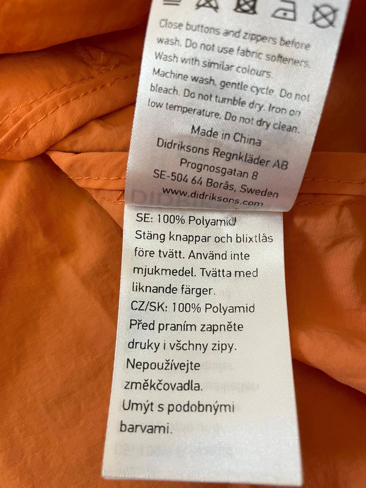 Didriksons Women's Full Zip Windbreakers Jacket - 36 / UK 10 - Coral/Pink