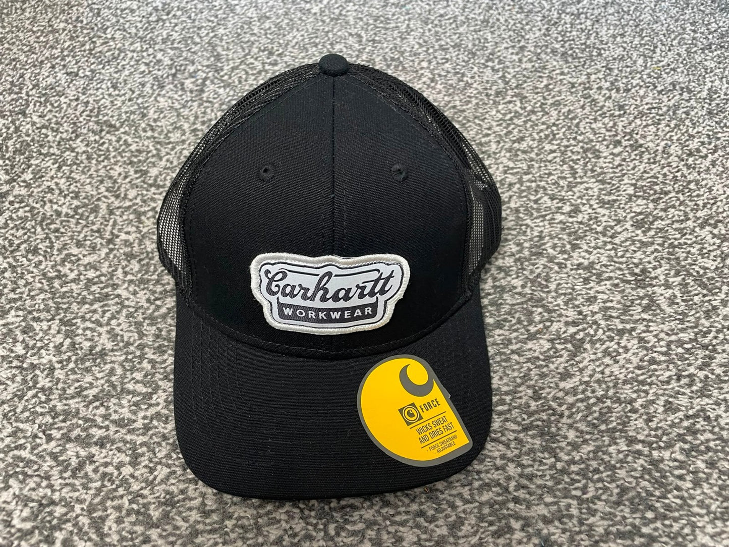 Carhaart Force Casual Fast Drying Truckers/Trucker Style Hat/Cap - Black