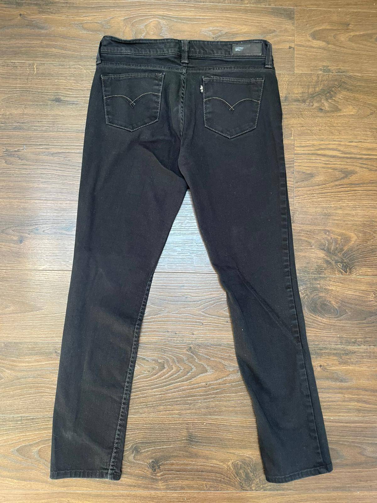 Levi's Women's Demi Curve Low Rise Skinny Black Denim Jeans - 11M - W30/L28