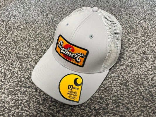Carhaart Force Casual Fast Drying Truckers/Trucker Style Hat/Cap - Light Grey
