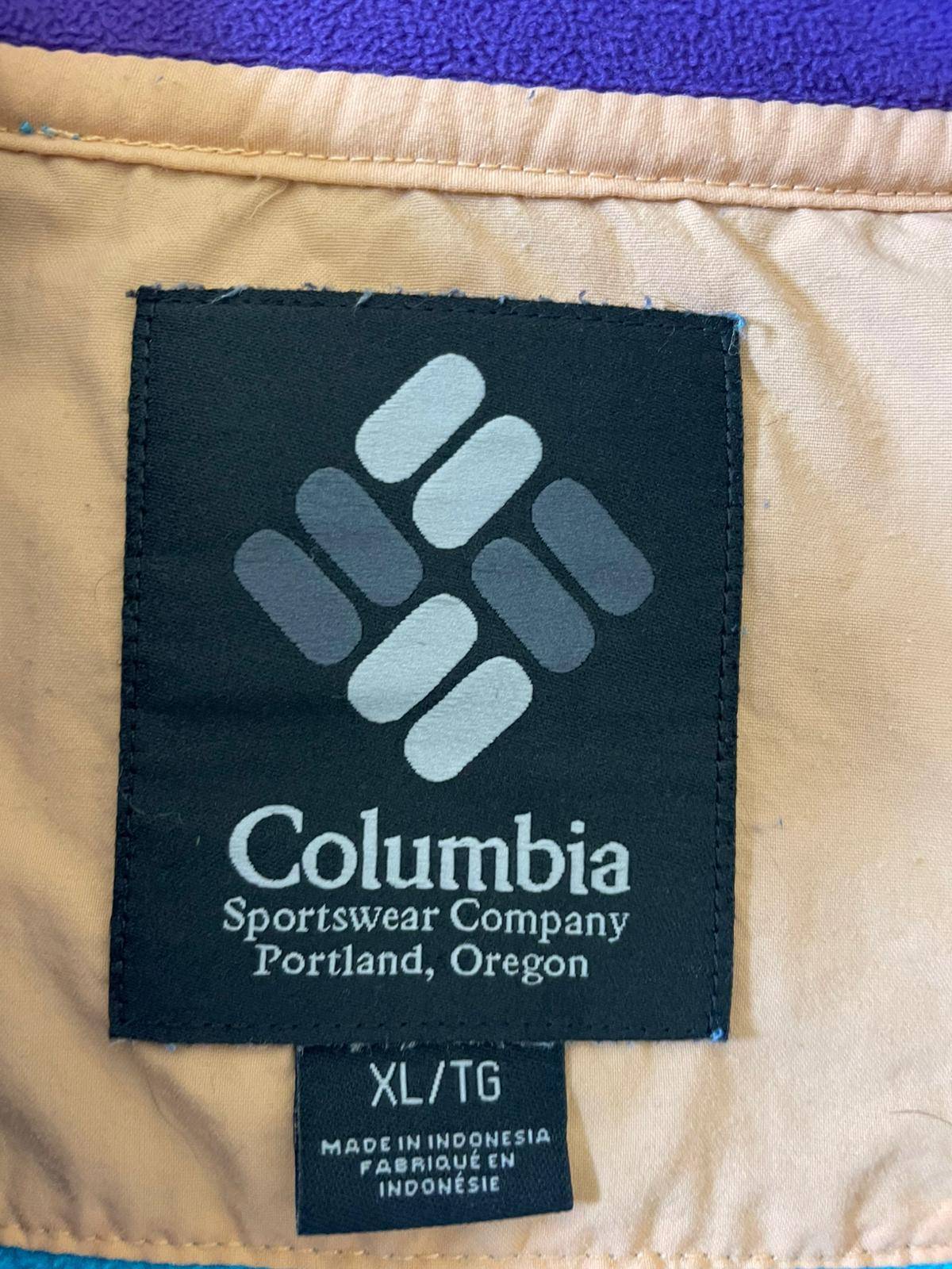 Columbia Men's Full Zip Retro Style Back Bowl Fleece Jacket - XL/Extra Large