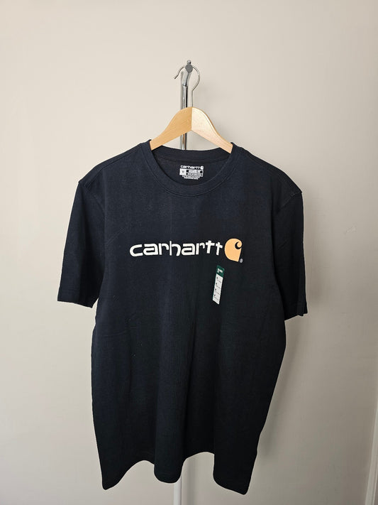 Carharrt Men's Short Sleeve Graphic Spellout Tee/T-Shirt/Top - M/Medium - Black