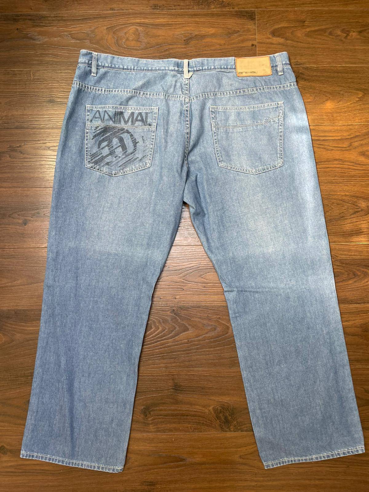 Animal Y2K 2000's Men's Skater/Surf Wear Style Blue Denim Jeans - W44/L29