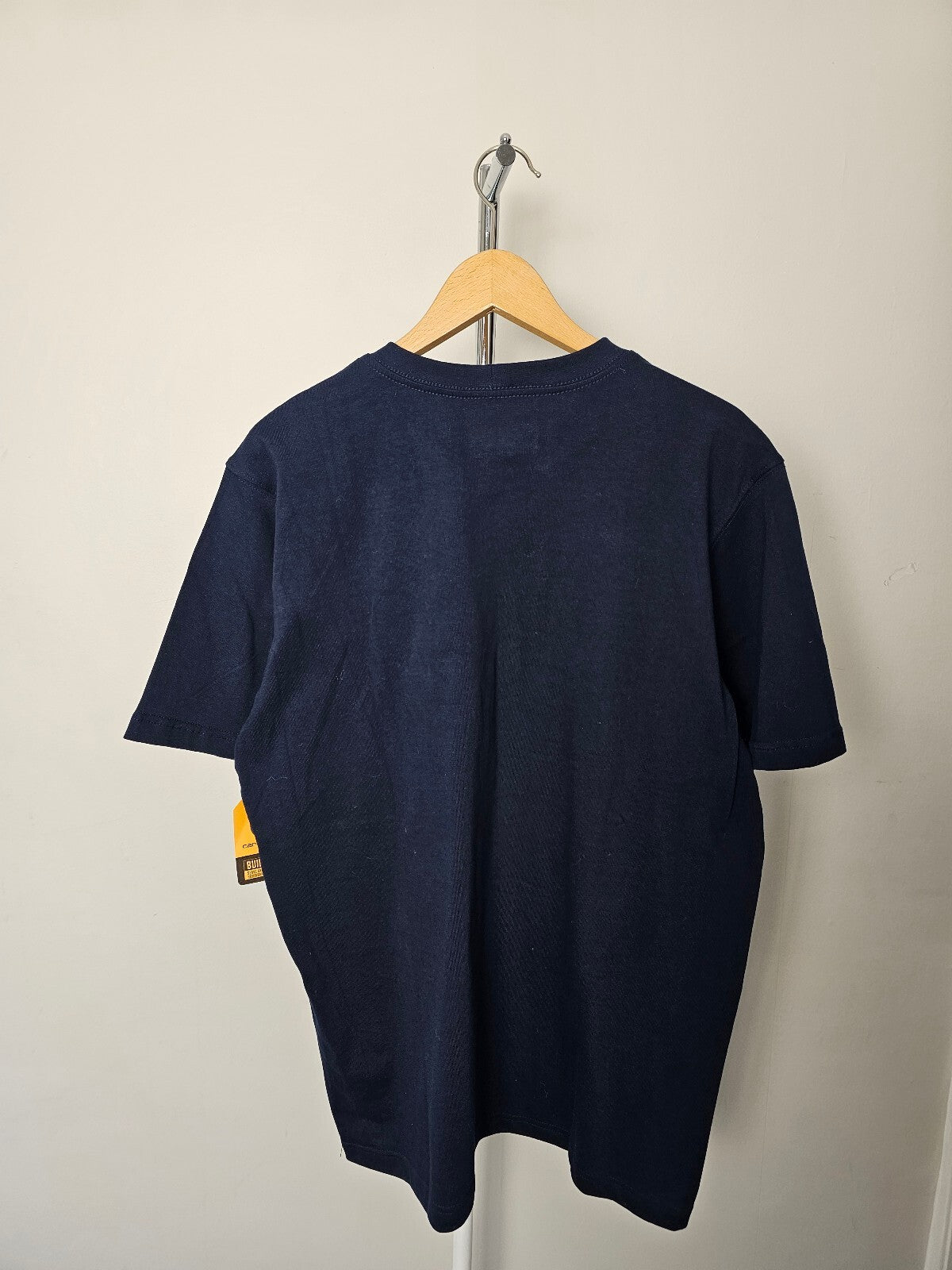 Carharrt Men's Short Sleeve Graphic Spellout Tee/T-Shirt/Top - M/Medium - Navy