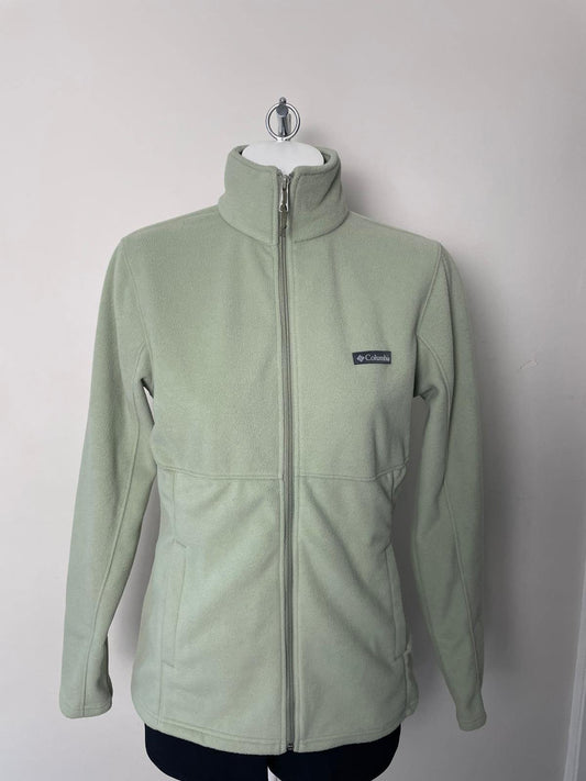 Columbia Women's Full Zip Fleece Jacket - L/Large/14-16 - Sage Green
