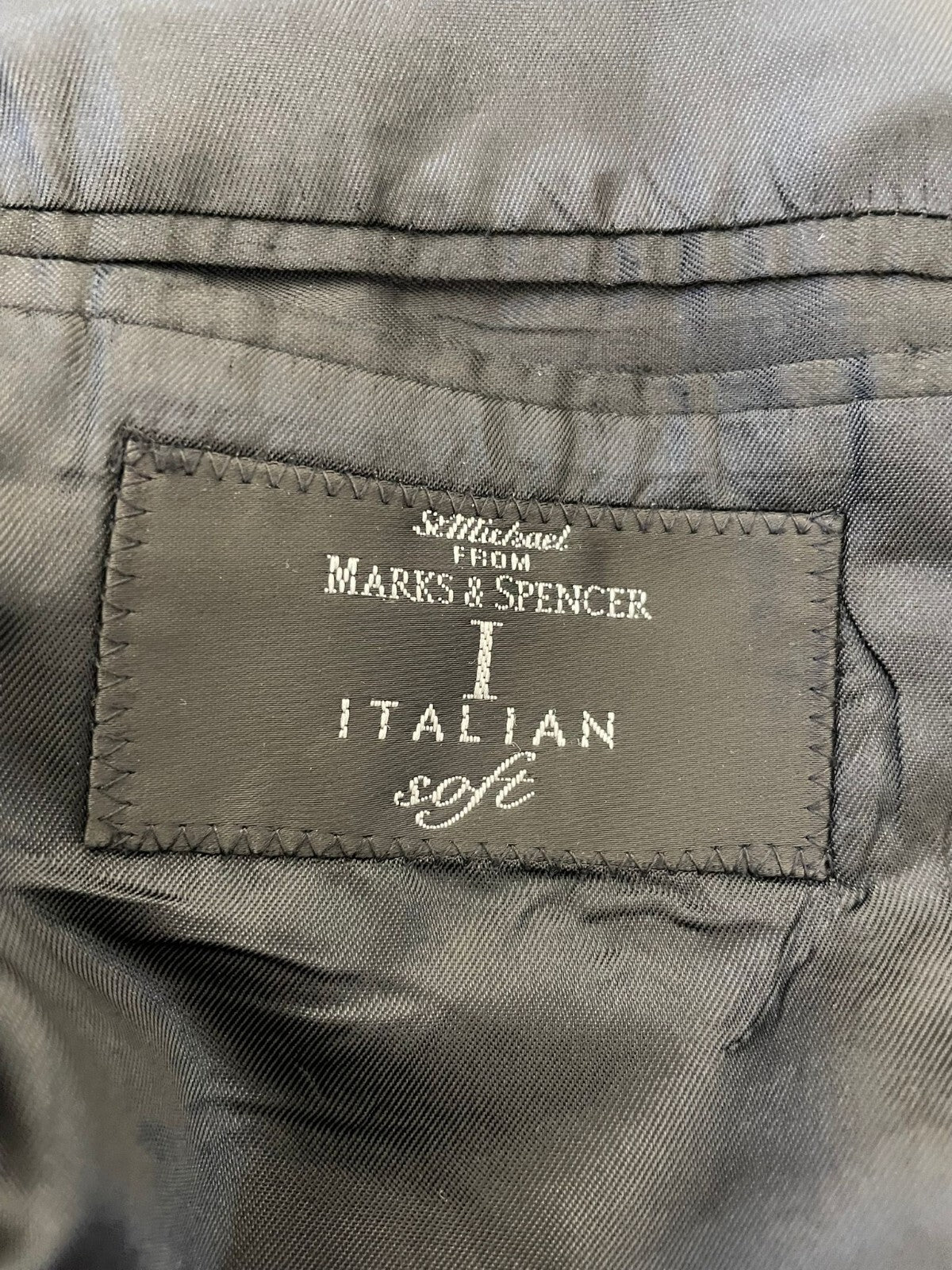 St Michaels Marks & Spencer Italian Soft Single Breasted Blazer Jacket - 40/S